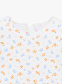 T-shirt de banho cru com estampado florido KITIANA / 24E4BFG1TUV001