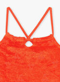 Camisola de alças laranja em esponja FLYPOGETTE / 23E2PFR1DEB407