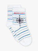Meias às riscas azul-marinho e branco FOSOLAGE / 23E4PGC1SOQ000