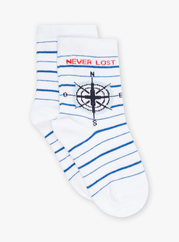 Meias às riscas azul-marinho e branco FOSOLAGE / 23E4PGC1SOQ000