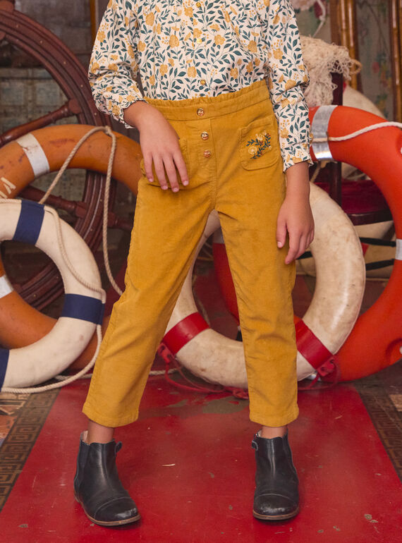 Yellow PANTS LYPANETTE / 24H2PFO1PAN107