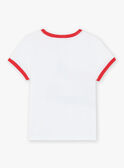 T-shirt com padrões de dinossauros em bicicletas FEMIAGE / 23E3PGB1TMC001