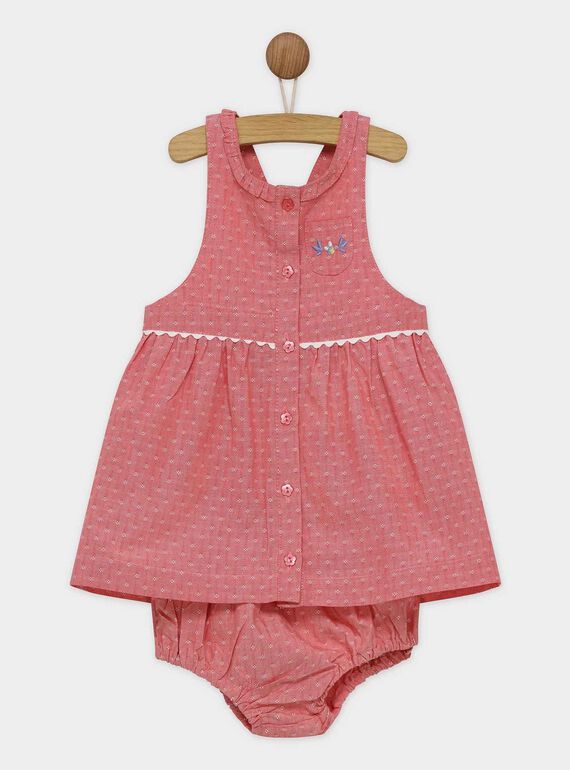Vestido sem mangas rosa RAOTHEA / 19E1BFH1CHS404