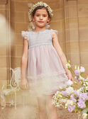 Vestido violeta-de-Parme de tule KREVETTE / 24E2PFL2ROB320