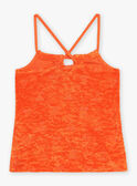 Camisola de alças laranja em esponja FLYPOGETTE / 23E2PFR1DEB407