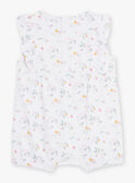 Babygro curto sem mangas com estampado de coelho e flores CEGINNA / 22E5BF53GRE000