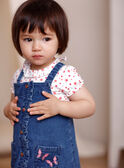 Vestido em ganga bebé menina ZAFLORIANE / 21E1BFB1CHSP269