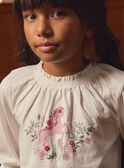 T-shirt com unicórnio e flores LADISHETTE / 24H2PFQ1TML001