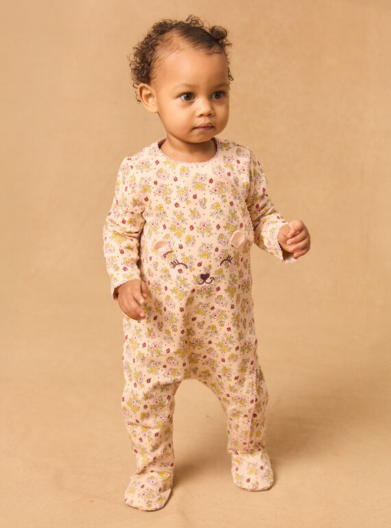 Babygrow em moletão floral MEAMELIE / 25E5BFF3GRE413