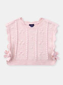 Camisola rosa mesclado sem mangas em tricô KABRUNE / 24E1BF31CSMD314