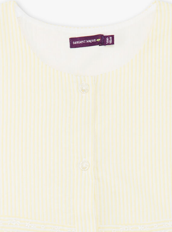 Saia amarelo limão às riscas menina ZIRAYETTE / 21E2PFO2CHSB104