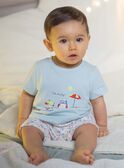 Babygro turquesa bebé menino CEIBRAHIM / 22E5BG52GRE203