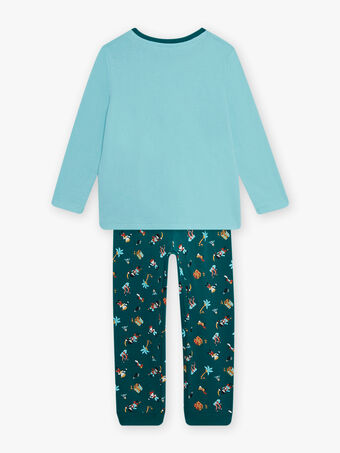 Conjunto pijama azul com padrão pirata menino CAPIRAGE / 22E5PG45PYJC215