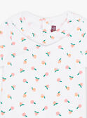 Body cru com estampado pêssego bebé menina CAPATRICIA / 22E1BFM1BOD001