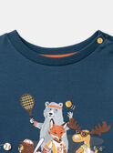 Pijama de lã cardado Animais da floresta LUISPOAGE / 24H5PG36PYJ714