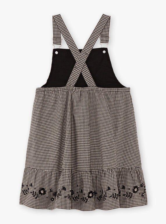 Vestido jardineiras fluido vichy menina BECHAETTE / 21H2PF21CHS090