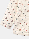 Casaco de ganga floral estilo safari KIMONETTE / 24E2PFC1VES114