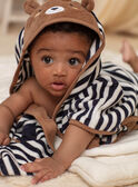 Capa de banho às riscas padrão ursinho bebé menino BEARNOLD / 21H5BG61CDB715