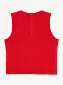Camisola sem mangas vermelho com estampado de Natal GAULIAM / 23H1BGN1PSM502
