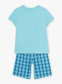 Conjunto pijama azul-turquesa com padrão surf menino CAWAIAGE / 22E5PG55PYJC216