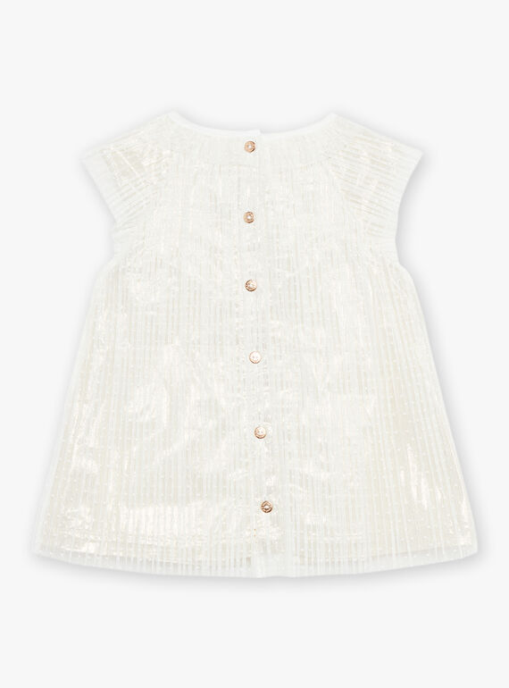 Vestido plissado em tule DAVOLIE / 22H1BF62ROB005