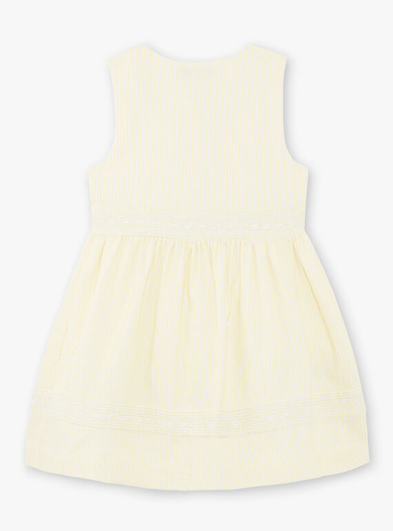 Saia amarelo limão às riscas menina ZIRAYETTE / 21E2PFO2CHSB104