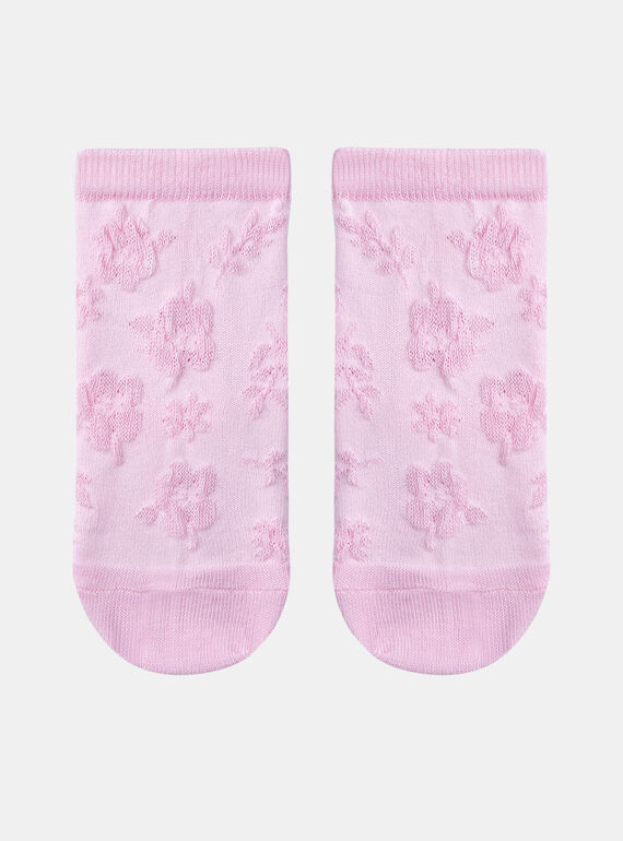 Meias rosas com estampado flor KAJOURETTE / 24E4PF32SOQ318