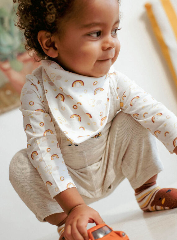 Body e lenço com estampado azul-celeste bebé menino CAARLO / 22E1BG71BOD001