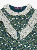 Camisa verde-esmeralda com estampado florido GACELIA / 23H1BF81CHE608