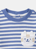 T-shirt de manga comprida às riscas MACAMEL / 25E1BG82TMLC208