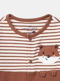 Babygrow canelado com raposa LEALEXIS / 24H5BG37GREE406