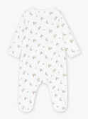 Babygro-pijama cru em veludo com estampado e liso KORNIL / 24E0NG21GRE000