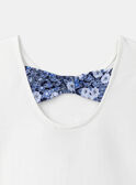 T-shirt branco-cru com borboletas LEPAPYETTE / 24H2PFJ1TMC001