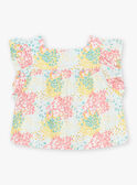 Blusa em cetim de algodão com estampado florido bebé menina CASABRINA / 22E1BFN1CHE811