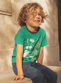 T-shirt com padrões dinossauro e bicicletas fosforescentes FEPAGE / 23E3PGB2TMC630