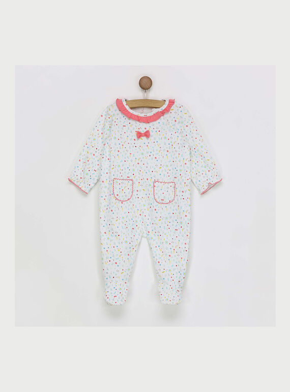 Babygro branco REJULIE / 19E5BFJ1GRE001