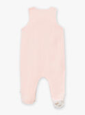 Conjunto babygro e casaco de malha cru em veludo LOLITA / 24H0NF23ENS001