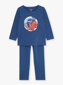 Conjunto pijama azul-marinho com padrão de polvo KUIMAGE 1 / 24E5PG71PYT705