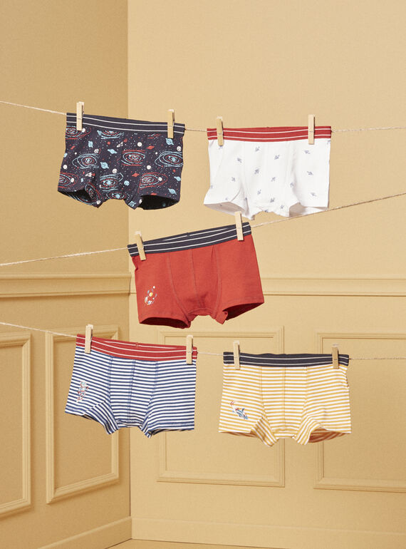 Conjunto de 5 boxers Espaço LUIMAINAGE / 24H5PG51BOX070