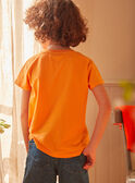 T-shirt cor de laranja estampada KLETAGE / 24E3PGO3TMC402