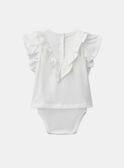 Body t-shirt com folhos KANOURE / 24E1BFE1BOD001