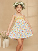 Vestido com smocks cru com estampado florido KRUDETTE 2 / 24E2PFK7RBS001