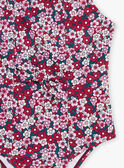 Fato de banho cassis com estampado florido FRYCRETTE / 23E4PFM4D4KD302