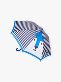 Guarda-chuva às riscas azul e branco com estampado de lobo DAPLAGE / 22H4PGE1PUIC205