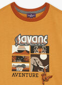 T-shirt castanho de mangas compridas GLASAVAGE / 23H3PGI2TMLI819