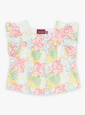 Blusa em cetim de algodão com estampado florido bebé menina CASABRINA / 22E1BFN1CHE811
