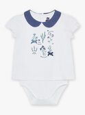 Body-T-shirt com bordados de flores FANELLY / 23E1BFN1BOD001