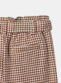 Calças cenoura axadrezadas LIMILETTE / 24H2PFK1PAN001