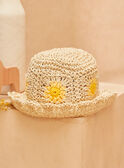 Chapéu de palha com motivos florais KALOLA / 24E4BFD1CHA009