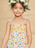 Vestido com smocks cru com estampado florido KRUDETTE 2 / 24E2PFK7RBS001